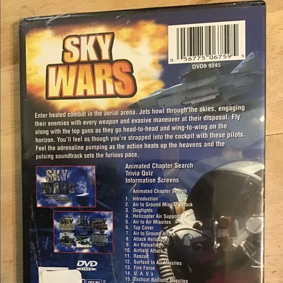 Sky Wars DVD, New in Box. Real Live Top Guns. - Picture 2 of 2